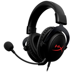 HyperX Cloud Core Gaming Sluchátka Over Ear kabelová 7.1 Surround černá Redukce šumu mikrofonu headset, Surround-Sound