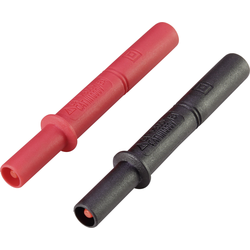 VOLTCRAFT MSL-505 nástavec pro měřicí hroty [4 mm zástrčka - zásuvka 4 mm] černá, červená, 1 ks