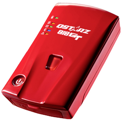 Qstarz BL-818GT GPS přijímač lokalizace vozidel červená