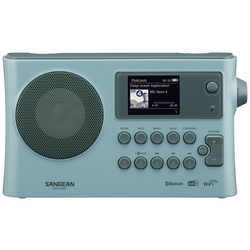 Sangean WFR-28BT internetové stolní rádio DAB+, FM Wi-Fi, Bluetooth, AUX  s USB nabíječkou, Spotify světle modrá