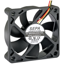 SEPA PLB60B24FSE31A axiální ventilátor 24 V/DC 27.6 m³/h (d x š x v) 60 x 60 x 15 mm