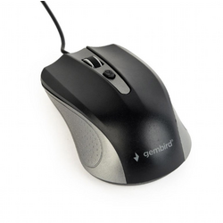 Gembird MUS-4B-01-GB Wi-Fi myš USB optická šedá, černá 4 tlačítko 800 dpi, 1000 dpi, 1200 dpi