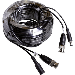 m-e modern-electronics 55324 kamera, video, napájecí propojovací kabel  40.00 m černá