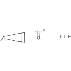 Weller LT-F pájecí hrot oblý, zkosený Velikost hrotů 1.2 mm  Obsahuje 1 ks