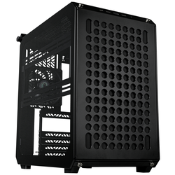 Cooler Master Qube 500 Flatpack midi tower PC skříň černá boční okno, 1 předinstalovaný ventilátor, prachový filtr