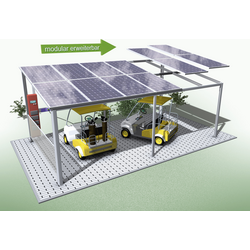 Schindler Alusystemtechnik SEP3051 Solar Carport se stojanem