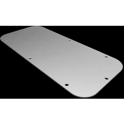 Rittal AX 2572.100 přírubová deska  (d x š) 149 mm x 339 mm ocelový plech šedá 1 ks