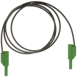 Metrel A 1341 bezpečnostní měřicí kabely [banánková zástrčka 4 mm  - banánková zástrčka 4 mm ] 1.50 m, černá, zelená, 1 ks