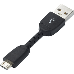 Renkforce USB kabel USB 2.0 USB-A zástrčka, USB Micro-B zástrčka 0.05 m černá RF-4260171