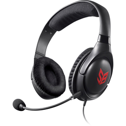 Creative Sound Blaster Blaze Gaming Sluchátka Over Ear kabelová stereo černá, červená Redukce šumu mikrofonu regulace hlasitosti, Vypnutí zvuku mikrofonu