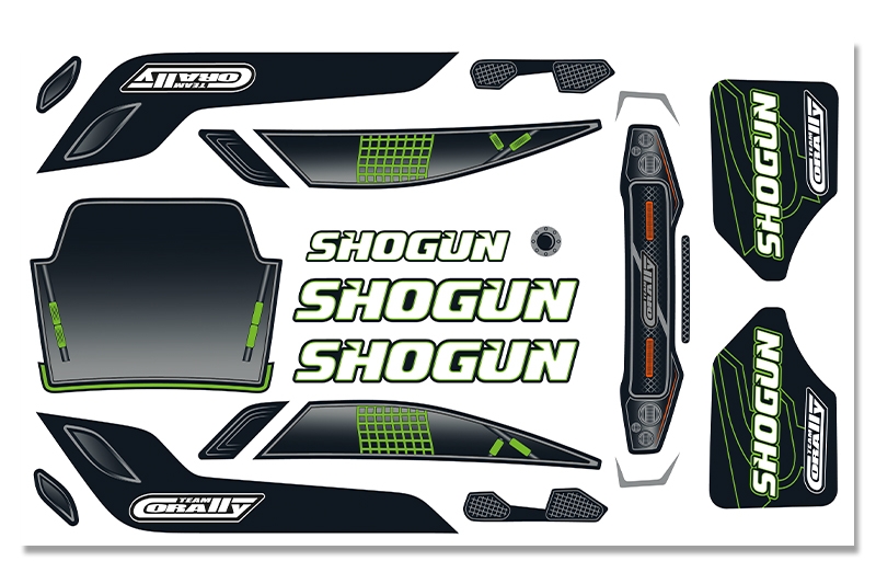 Nálepky SHOGUN XP 6S, 1 ks.