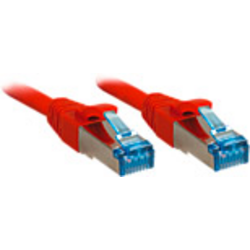 LINDY 47161 RJ45 síťové kabely, propojovací kabely CAT 6A S/FTP 0.50 m červená  1 ks