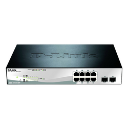 D-Link DGS-1210-10P/E DGS-1210-10P/E síťový switch RJ45/SFP 8 + 2 porty 20 GBit/s funkce PoE