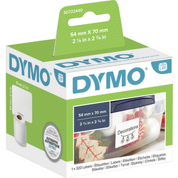 DYMO etikety v roli  99015 S0722440 70 x 54 mm papír bílá 320 ks permanentní  univerzální etikety