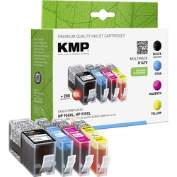 KMP Inkoustová kazeta kombinované balení kompatibilní náhradní HP 934XL, 935XL černá, azurová, purppurová, žlutá H147V 1743,0050