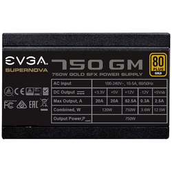 EVGA SuperNOVA 750 PC síťový zdroj 750 W SFX 80 PLUS® Gold