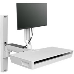 Ergotron CareFit Combo System mit Ablagefläche 1 ks rameno na monitory 68,6 cm (27") nakláněcí, naklápěcí, otočný, nastavitelná výška, odkládací místo na klávesnici