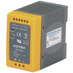 Cotek  DN 100-15  síťový zdroj na DIN lištu    15 V/DC  6.4 A  96 W  Počet výstupů:1 x    Obsahuje 1 ks