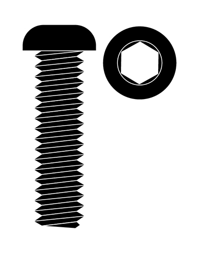 Ocelový Inbusový šroub s čočkovitou hlavou, M2,5x18mm, 10 ks. TEAM CORALLY