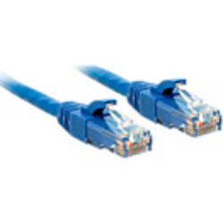 LINDY 48015 RJ45 síťové kabely, propojovací kabely CAT 6 U/UTP 0.30 m modrá 1 ks
