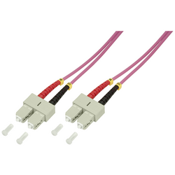 LogiLink FP4SC10 optické vlákno optické vlákno kabel [1x zástrčka SC - 1x zástrčka SC] 50/125 µ Multimode OM4 10.00 m