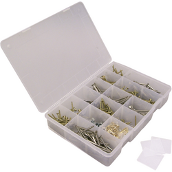VISO  krabička na malé součástky, (d x š x v) 200 x 135 x 40 mm, přihrádek: 21, variabilní rozčlenění, 1 ks