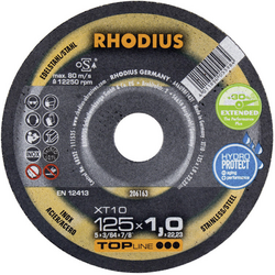 Rhodius XT10 206162 řezný kotouč rovný 115 mm 1 ks nerezová ocel, ocel