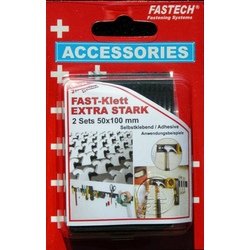 FASTECH® 730-330-2C pásek se suchým zipem zalepení hotmelt  háčková a flaušová část, extra silná (d x š) 100 mm x 50 mm černá 2 pár