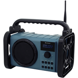 soundmaster DAB80 odolné rádio DAB+, FM Bluetooth hlasitý odposlech, voděodolné, prachotěsné tyrkysová