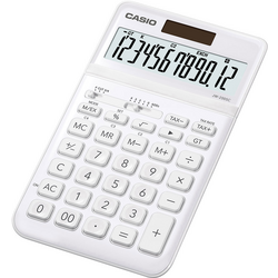 Casio JW-200SC stolní kalkulačka bílá Displej (počet míst): 12 solární napájení, na baterii (š x v x h) 109 x 11 x 184 mm