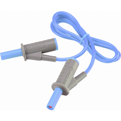 VOLTCRAFT Velmi ohebné bezpečnostní měřicí kabely [lamelová zástrčka 4 mm - lamelová zástrčka 4 mm] 0.75 m;modrá;MSB-501 10 A