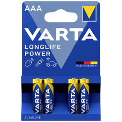 Varta LONGLIFE Power AAA Bli 4 mikrotužková baterie AAA alkalicko-manganová  1.5 V 4 ks