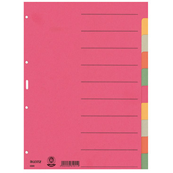 Leitz 4359 rejstřík DIN A4 prázdná karton vícebarevná 10 karet 43590000