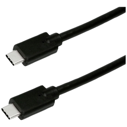 Roline green Kabel USB-C USB 3.2 Gen2 (USB 3.1 Gen2) USB-C ® zástrčka 1.50 m černá stíněný, bez halogenů, krytí TPE 11449072