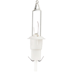 Konstsmide 2604-052 náhradní žárovka pro světelné řetězy  5 ks bílá nástrčná objímka 2,4 V čirá