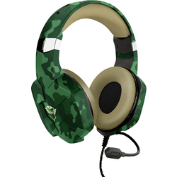 Trust GXT 323C CARUS Gaming Sluchátka Over Ear kabelová stereo zelenožlutá, žlutá  regulace hlasitosti, Vypnutí zvuku mikrofonu