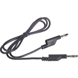 VOLTCRAFT  měřicí kabel [lamelová zástrčka 4 mm - lamelová zástrčka 4 mm] 1.00 m, černá, 1 ks