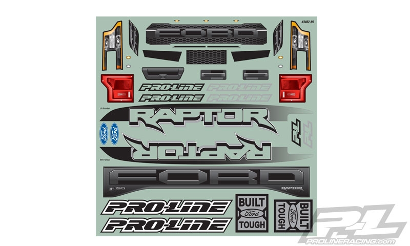 Karoserie čirá, předříznutá, 2017 Ford Raptor pro TRAXXAS X-MAXX ProLine