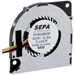 SEPA HY45AB05PSE26A-BLI radiální ventilátor 5 V 1.92 m³/h (d x š x v) 45 x 45 x 4.3 mm