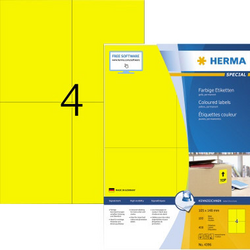 Herma 4396 etikety 105 x 148 mm papír žlutá 400 ks permanentní  univerzální etikety inkoust, laser, kopie 100 listů A4
