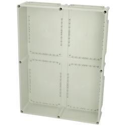 Fibox Base, PC Openings: 8x size 2 flange 3530907 spodní část pouzdra 760 x 560 x 150  polykarbonát  šedobílá (RAL 7035) 1 ks