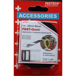 FASTECH® 671-330-Mod pásek se suchým zipem ke spojování háčková a flaušová část (d x š) 1 m x 25 mm černá 1 m