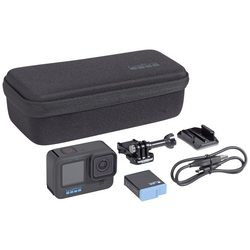 GoPro HERO 10 Black Actioncam - 5K / 60 BpS Sportovní outdoorová kamera dotyková obrazovka, Wi-Fi, GPS, stabilizace obrazu, časová prodleva, zpomalený pohyb / časová prodleva, zpomalený pohyb, odolné proti nárazům, odolné proti prachu, 5K