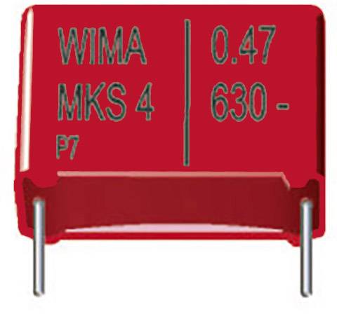 Fóliový kondenzátor MKS Wima MKS4, 15 mm, 0,68 µF, 250 V, 10 %, 18 x 7 x 14 mm