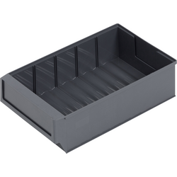Alutec 66028 otevřený skladovací box   (d x š x v) 300 x 183 x 81 mm tmavě šedá  1 ks