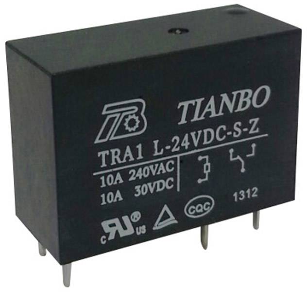 Tianbo Electronics TRA1 L-24VDC-S-Z relé do DPS 24 V/DC 12 A 1 přepínací kontakt 1 ks