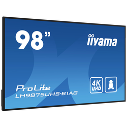 Iiyama PROLITE LH9875UHS-B1AG displej Digital Signage Energetická třída (EEK2021): G (A - G) 249 cm 98 palec 3840 x 2160 Pixel 24/7