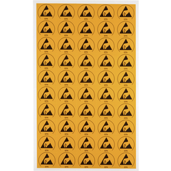Wolfgang Warmbier ESD označovací štítek 50 ks žlutá, černá (d x š) 30 mm x 25 mm 2850.3025 samolepicí