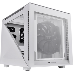 Thermaltake Divider 200 TG Snow micro tower PC skříň bílá 2 předinstalované ventilátory, boční okno, prachový filtr