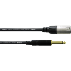 Cordial CCM 5 MP XLR propojovací kabel [1x XLR zástrčka - 1x jack zástrčka 6,3 mm] 5.00 m černá